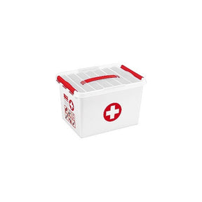 Sunware q-line Erste-Hilfe-Box 22 Liter weiß rot 40x30x26cm