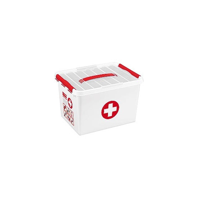 Sunware q-line Erste-Hilfe-Box 22 Liter weiß rot 40x30x26cm