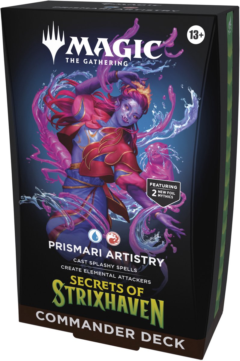 Magic the Gathering Magic: The Gathering Secrets of Strixhaven Commander Deck – Prismari-Kunst