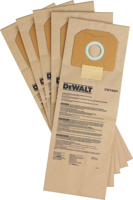 Dewalt-Zubehör dwv9402 | Fleece-Auffangbeutel | dwv902m l | 5 Stück - dwv9402-xj