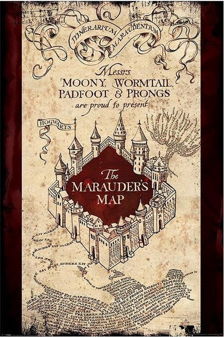 Harry Potter, die Rumtreiber, Kartenposter, 61 x 91,5 cm