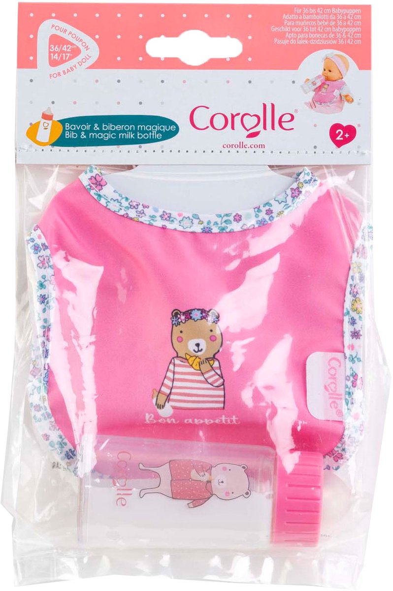 Corolle-Lätzchen und magische Milchflasche für Babypuppe