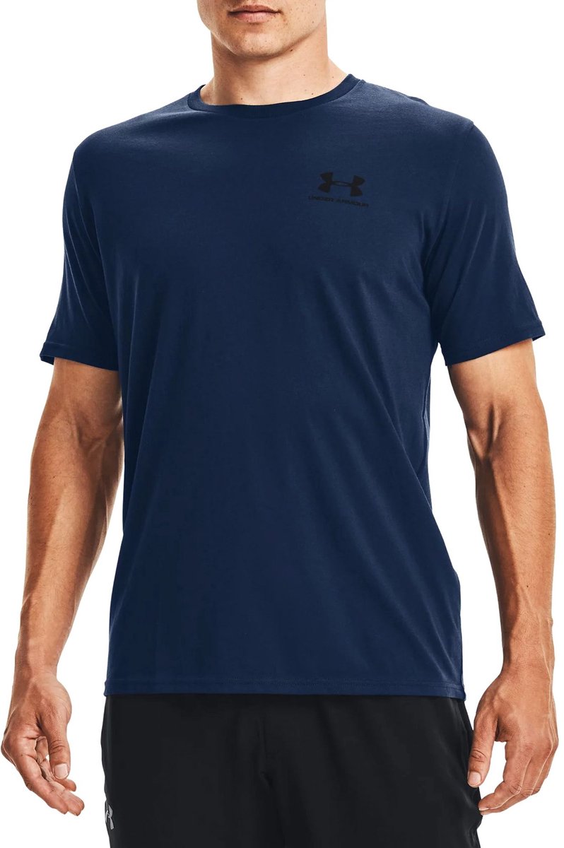 Under Armour UA M Sportstyle LC SS-Blu Herren-Sportshirt – Academy – Schwarz