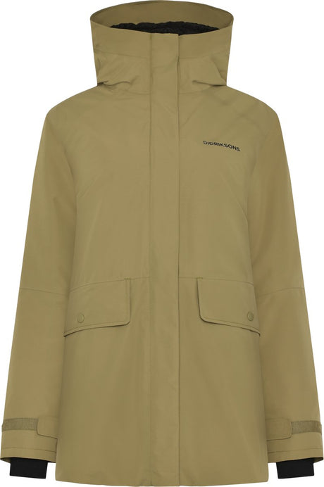 Didriksons Tuva Wns Parka Damen Outdoorjacke – Olivgrün