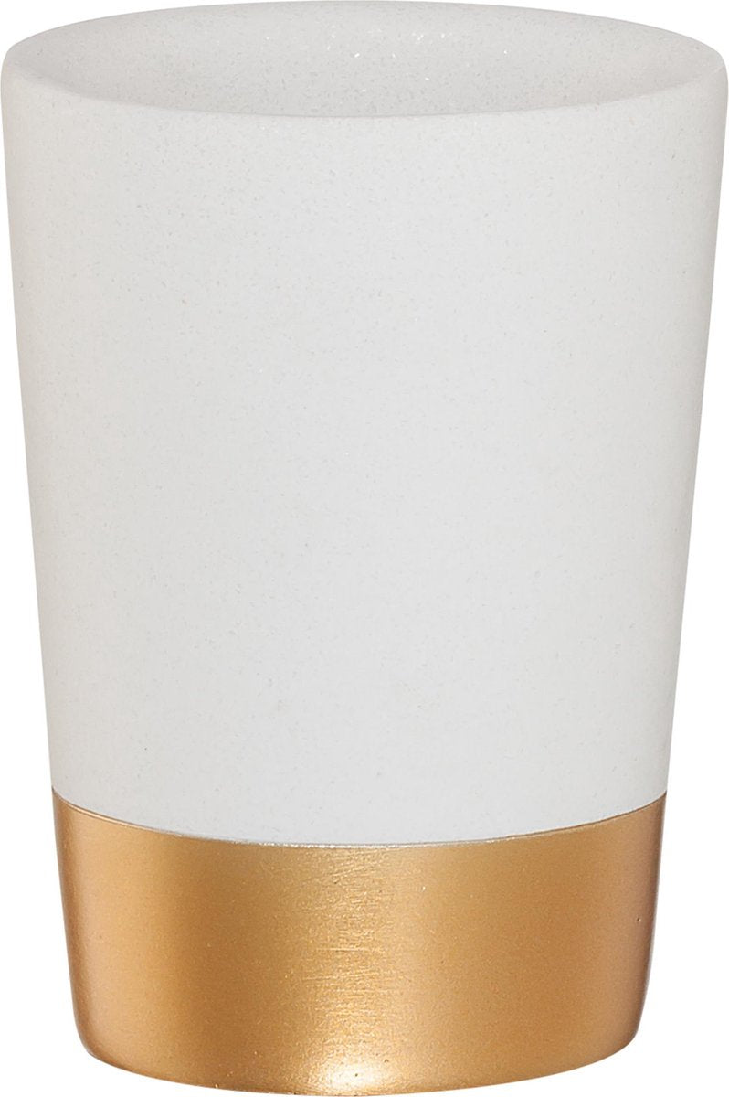 Sealskin glossy - tandenborstelbeker vrijstaand - goud
