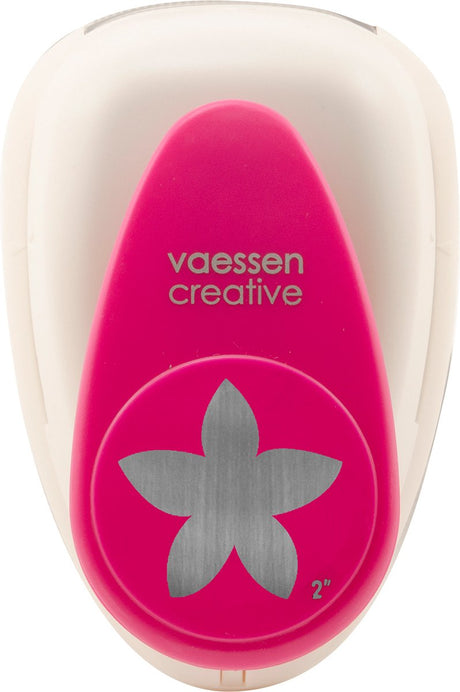 Vaessen creative pons - figuurpons - bloem - 4,6 x 4,8 cm