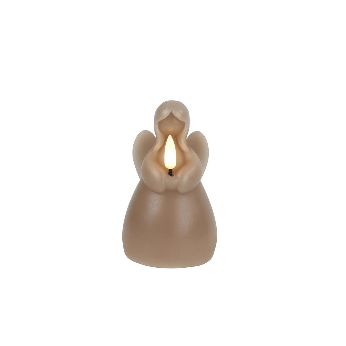 Countryfield LED Kerze Engel Taupe 7x7x11,5cm