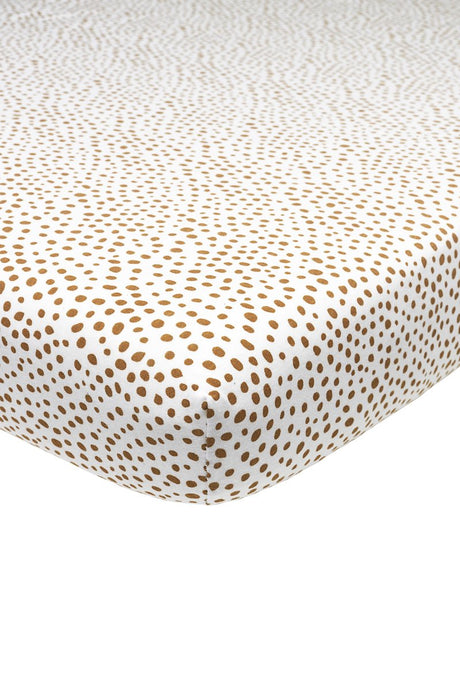 Meyco Spannbettlaken für Baby-Geparden – Kamel – 40 x 80 x 90 cm