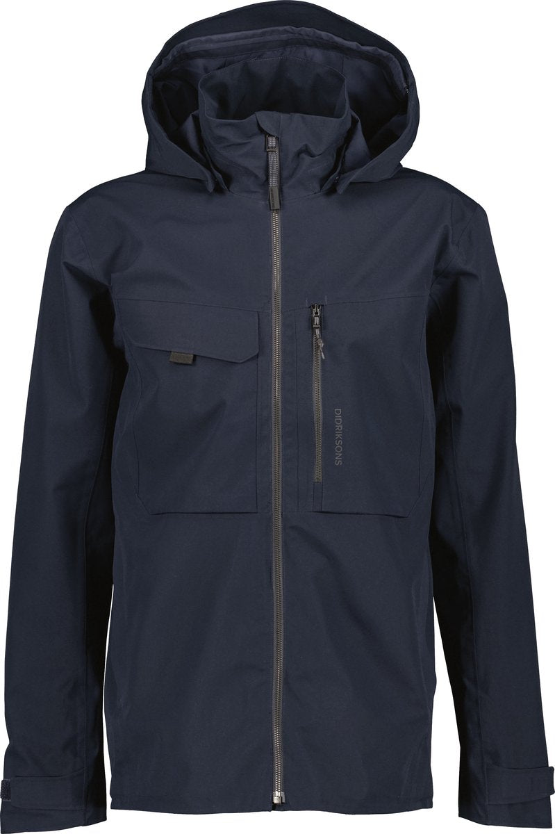 Didriksons Aston USX JKT 5 Unisex Outdoor-Jacke – dunkles Nachtblau