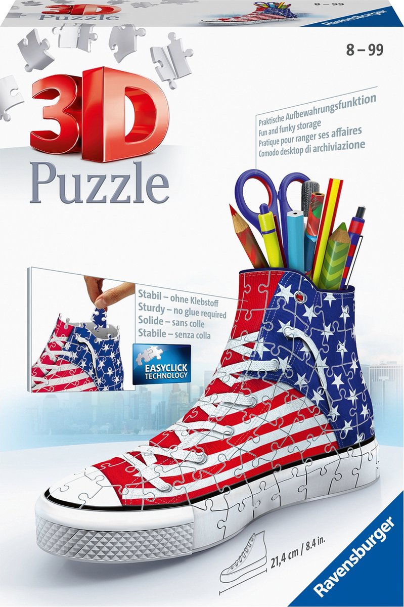 Ravensburger - 3D -Puzzle - Amerika Sneaker