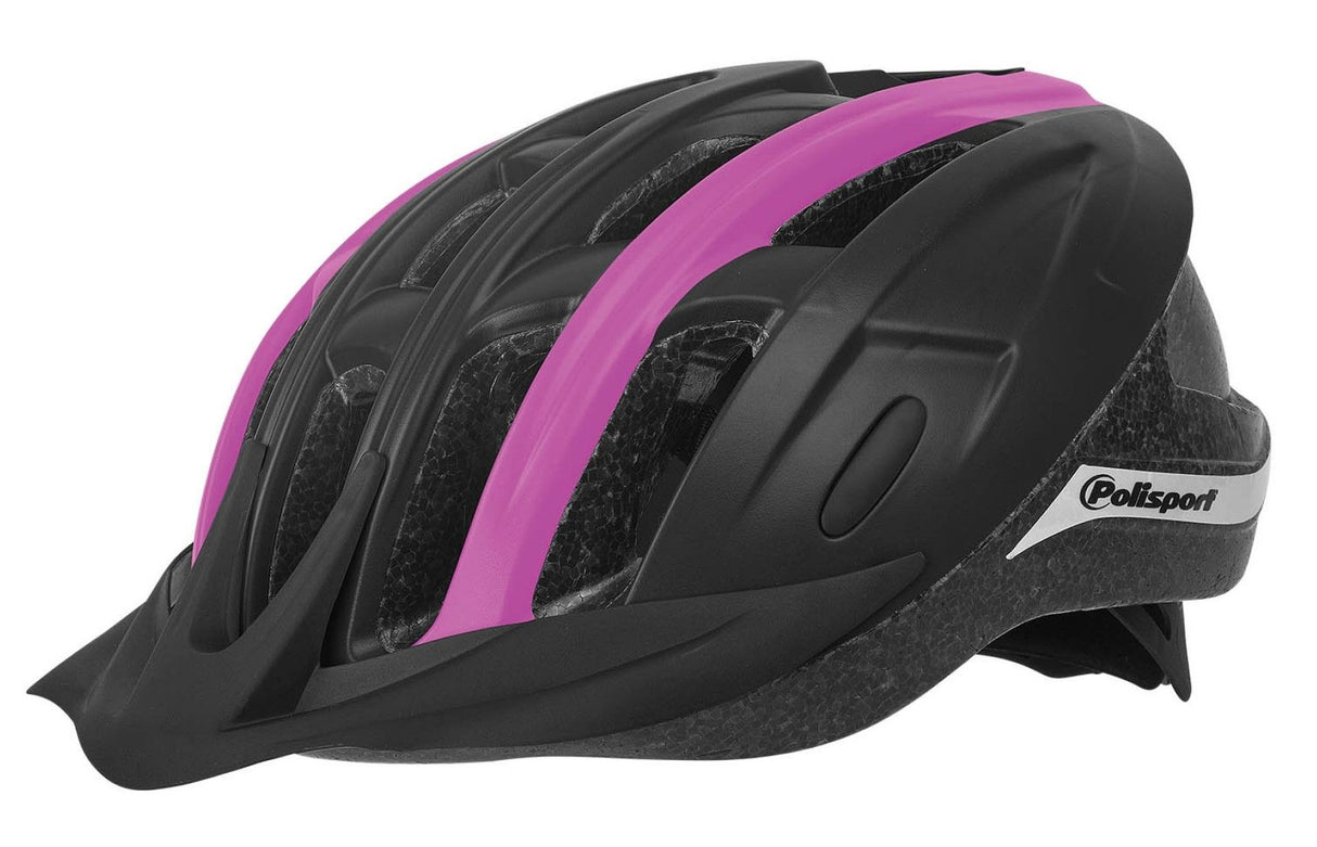 Polisportfahrt in Fahrradhelm M 54-58 cm Black Fuchsia