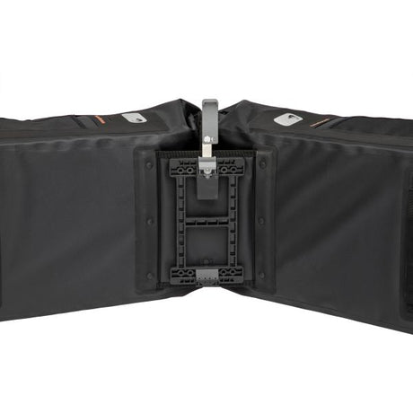 Varo wasserdichtes Doppelfahrradbeutel Schwarzer Grau 40L - Mik
