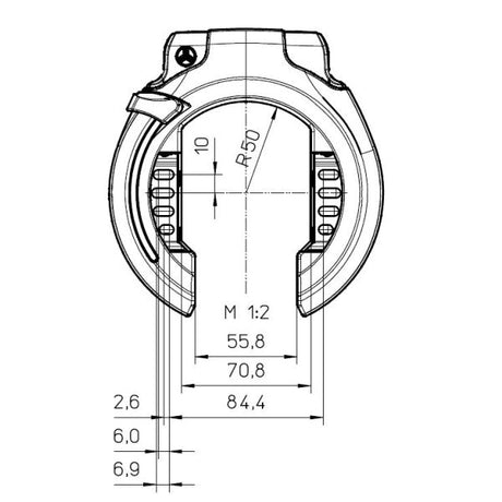Trelock Rs 453 Ballon Naz - Schwarz