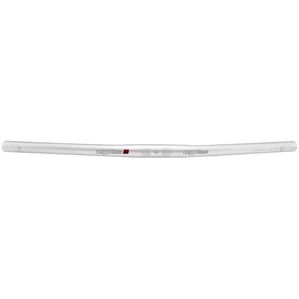 Ergotec Lenkung flach Bar 25,4 x 600 mm - Silber
