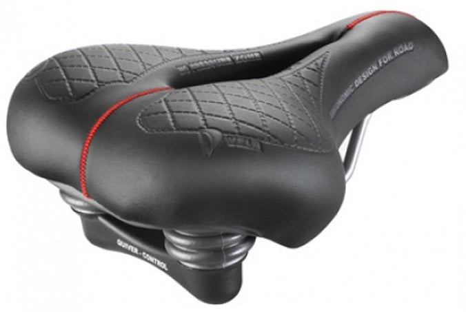 Selle MonteGrappa Sattel Vela Elastomeerveer Schwarz auf der Karte