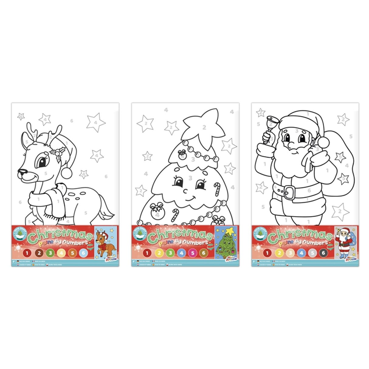 Weihnachts -Leinwand Malerei nach Nummer - Weihnachtsmann