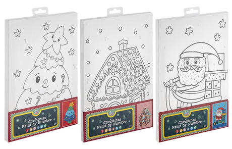 Moxy Malen nach Zahlen Leinwand Weihnachten – 29,7 x 19,5 cm