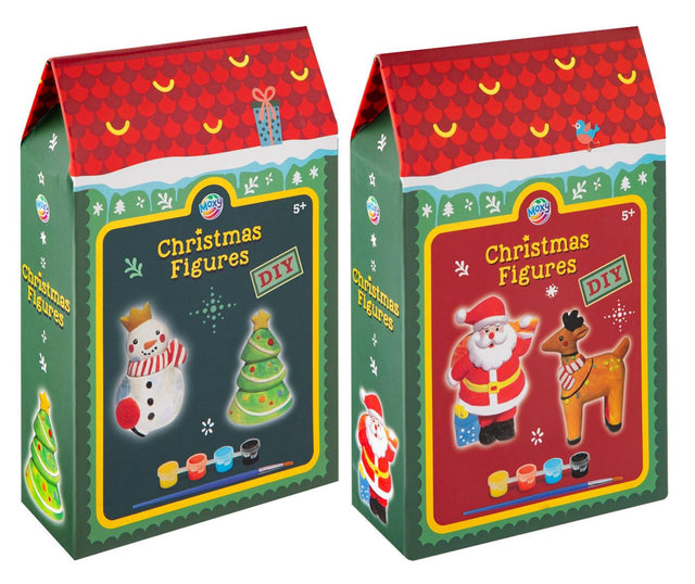 Moxy Selbstmaler Weihnachtsstatue 7cm, 2-teilig. 2 Arsch