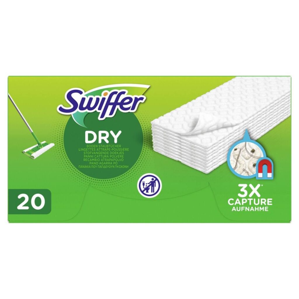 Trockene, staubsammelnde Bodenwischtücher von Swiffer, 20 Stück