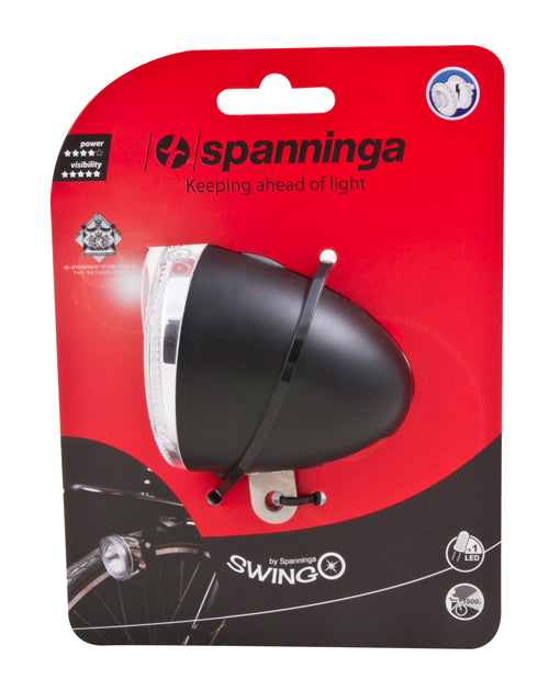 Spanninga Swingo Chieflet Black Batt. tarjeta