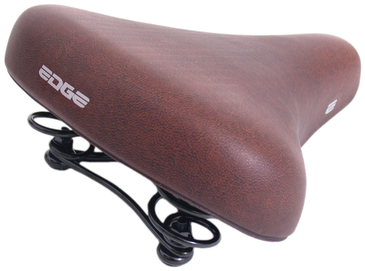 Edge Fietszadel City Retro Dark Brown (verkstedpakking)