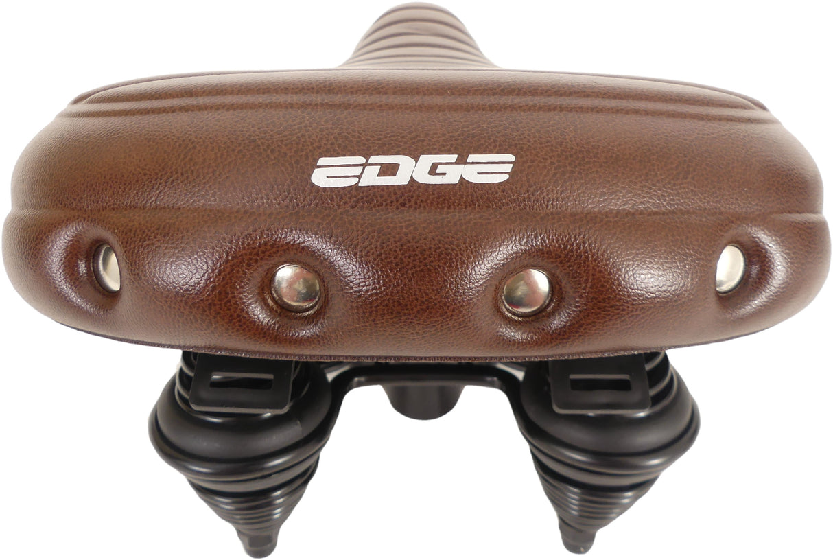 Edge Bicycle Saddle Urban XL Wave Brown