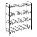 Metaltex Schuhrock 4 Racks 64x23x80,5 cm Schwarz