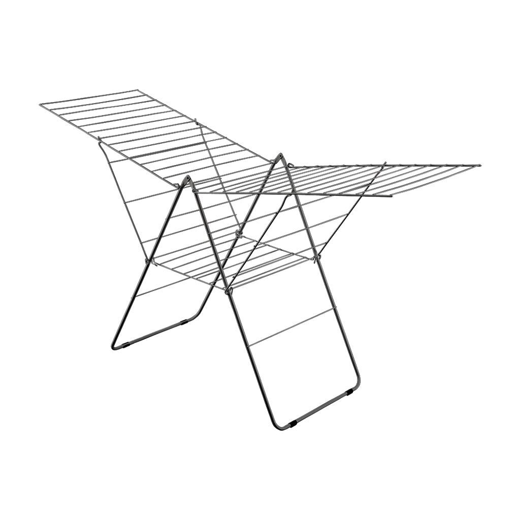 Metaltex amsterdam droogrek 32 m drooglijn 208x64x104 cm zwart