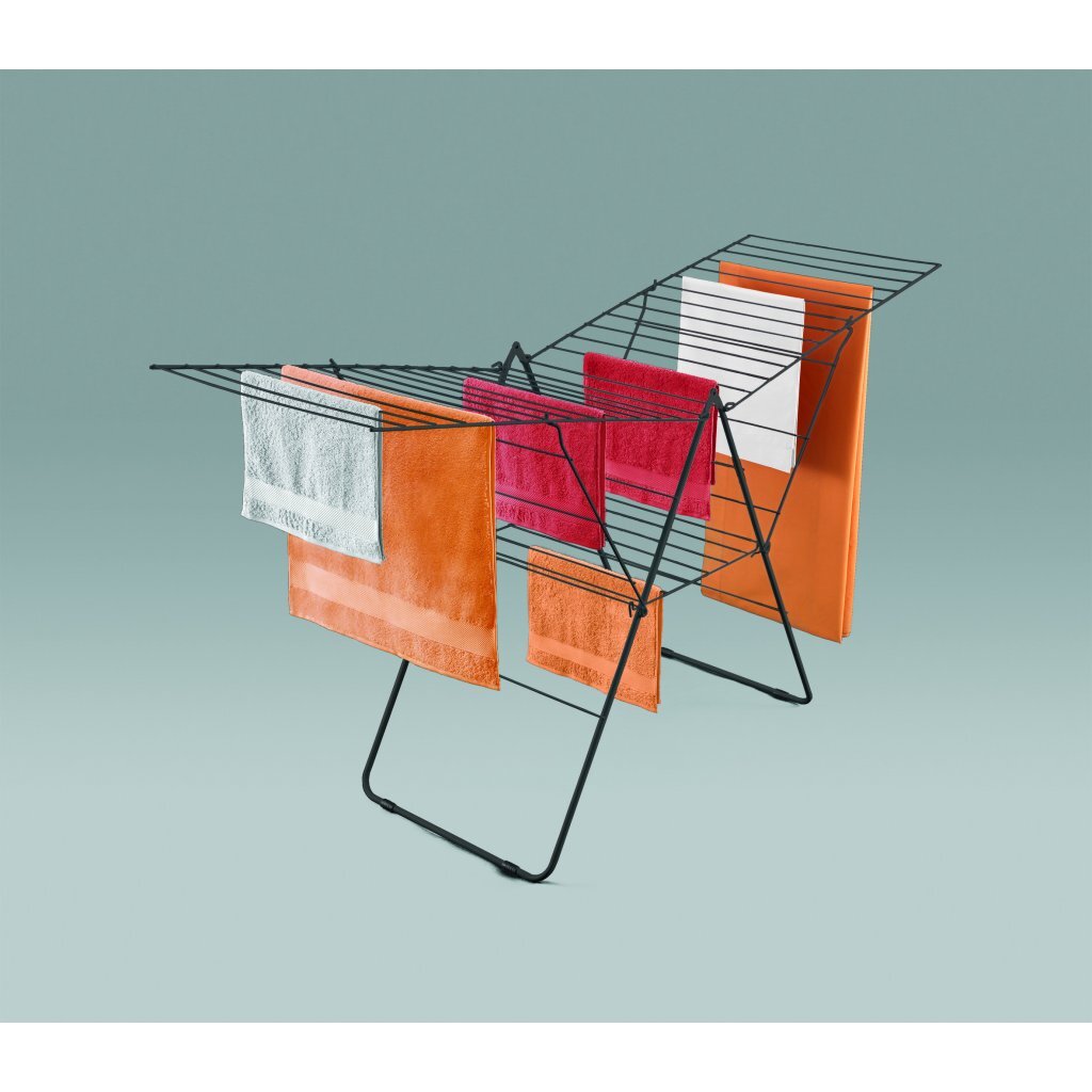 Metaltex Metaltex Amsterdam Droogrek 32 m Drooglijn 208x64x104 cm Zwart