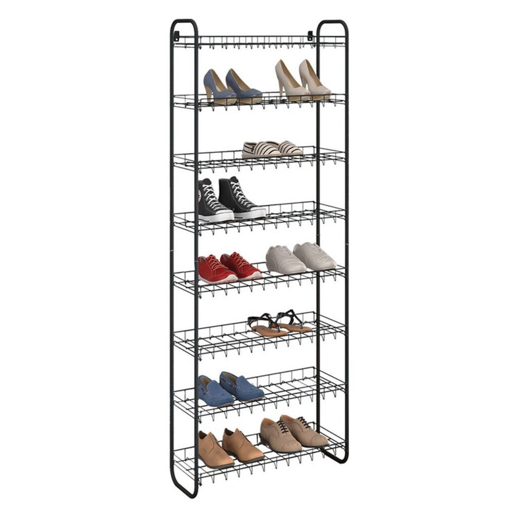 Metaltex metaltex shoe schoenenrek 8 etages 64x23x165 cm zwart