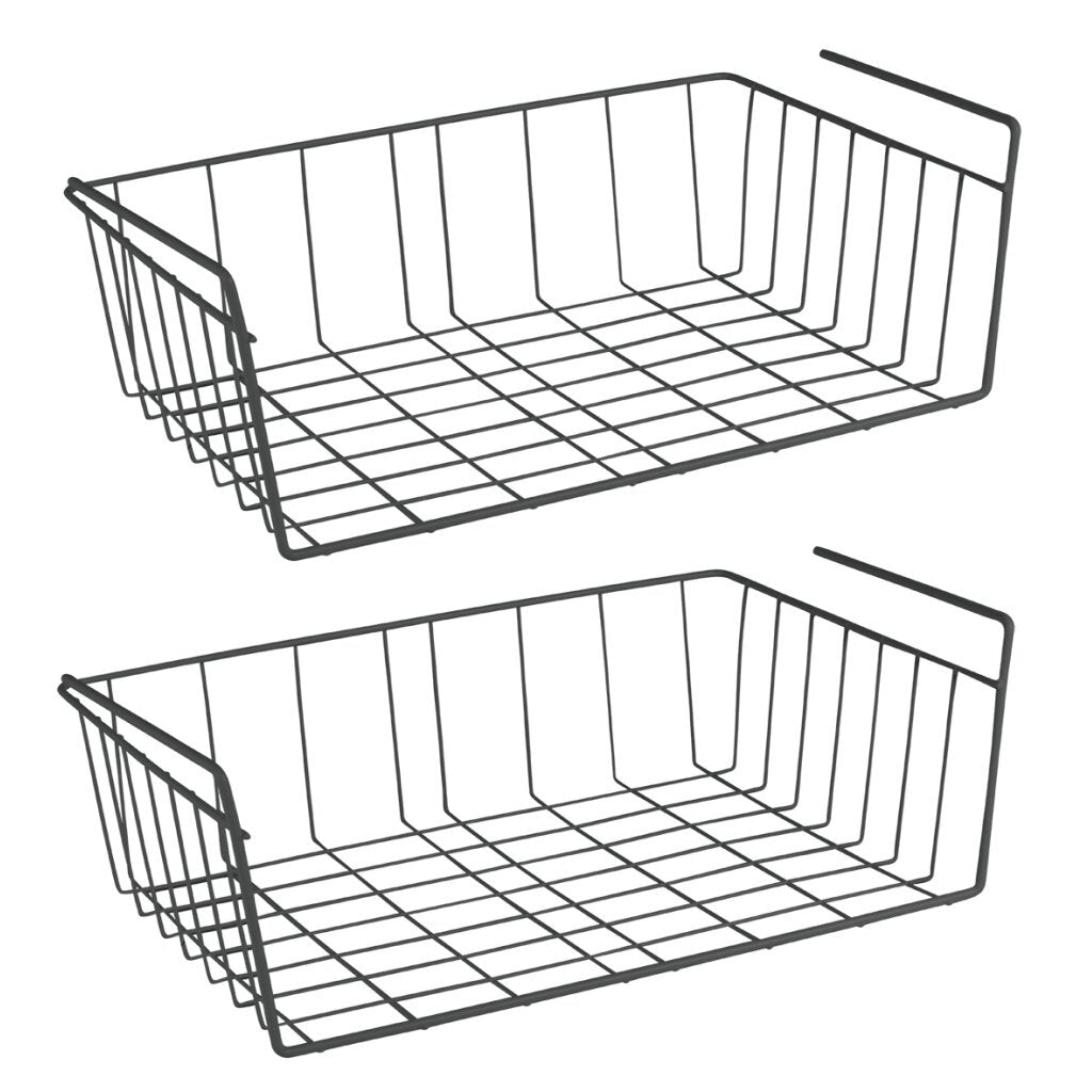 Metallex Babette hänkt Basket 40x26x14 cm schwaarz 2 Stécker