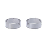 Metaltex Backringe 8,5x3,2 cm 2 Teile Edelstahl