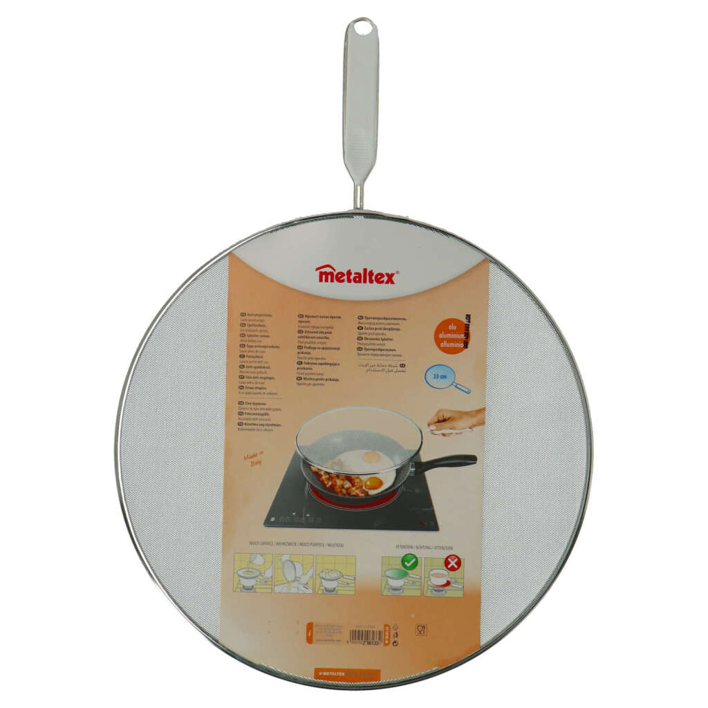 MetalTex Anti Splashing Cover 33 cm rostfritt stål