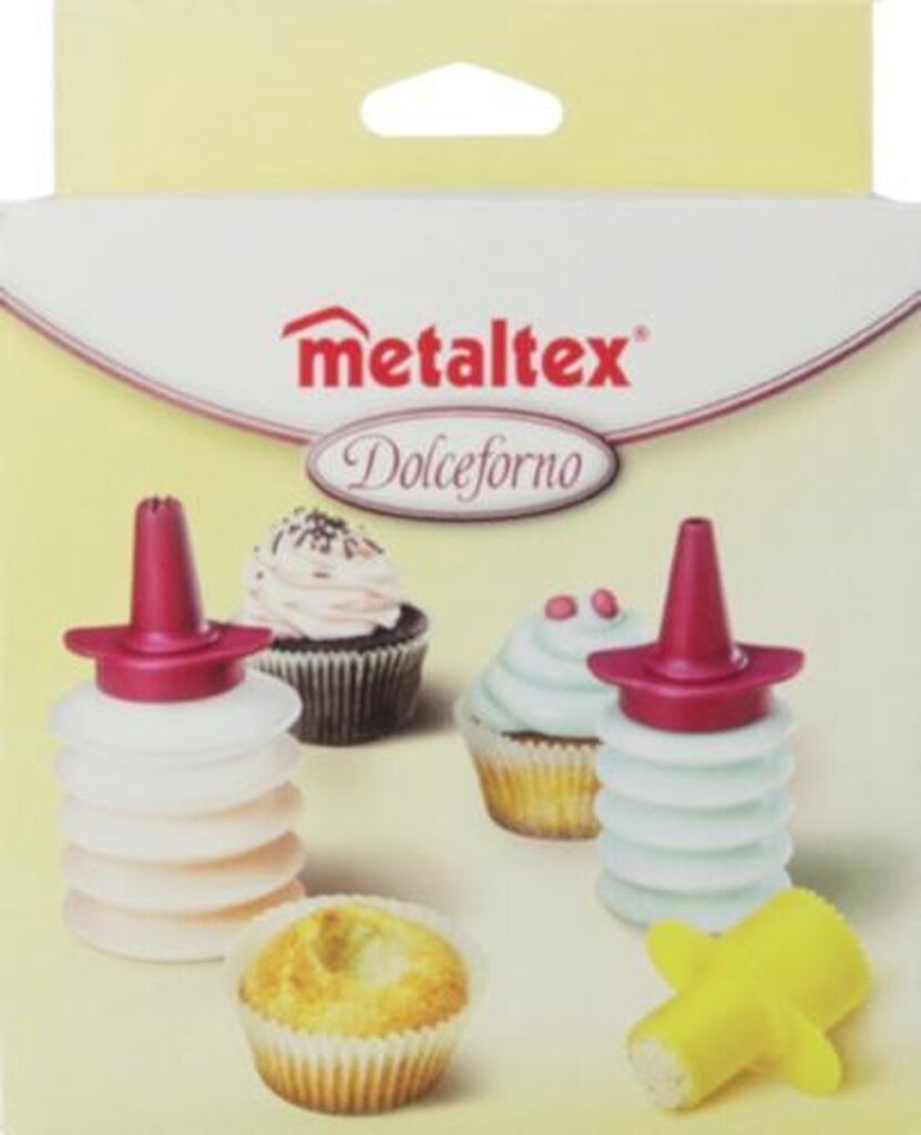 MetalTex dekoration set Dolceforno 9 x 7 cm transparent