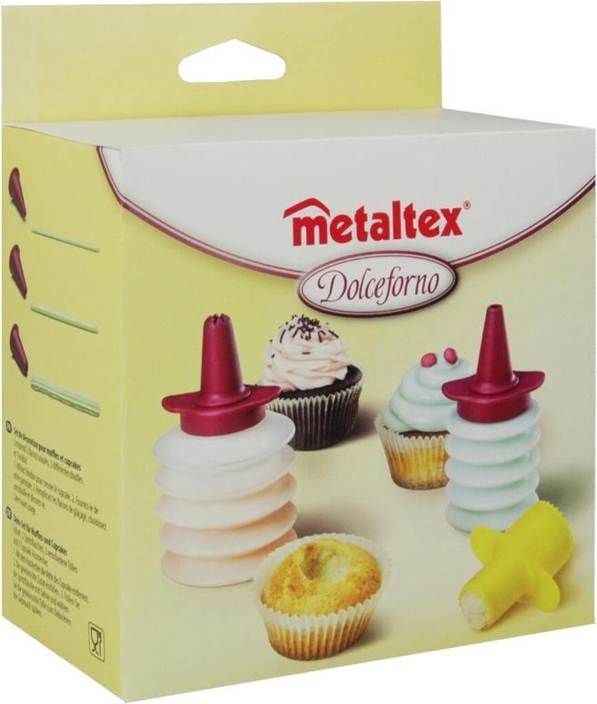 METALTEX Decoration set Dolceforno 9 x 7 cm Transparent