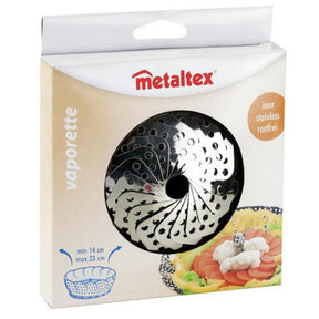 Metaltex Gemüsedämpfer Dampfkorb Edelstahl 14-23cm