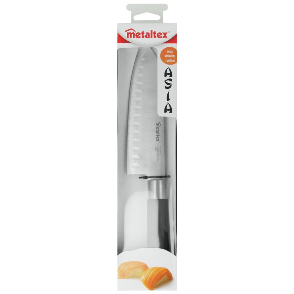 Metaltex Asia Santokumesser 30 cm schwarzer Edelstahl