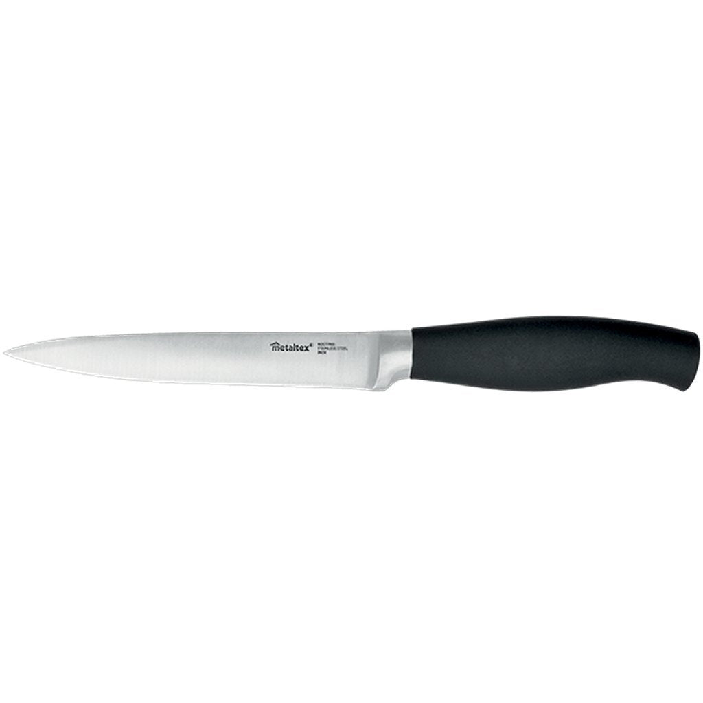 Metaltex Comfort Kitchen Knife de 23 cm de acero inoxidable negro