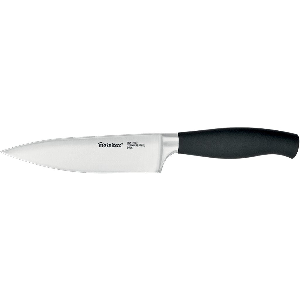 Metaltex Comfort Kochmesser 30 cm aus schwarzem Edelstahl