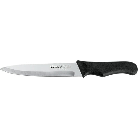 Metaltex Basic Line Kochmesser 28 cm aus schwarzem Edelstahl