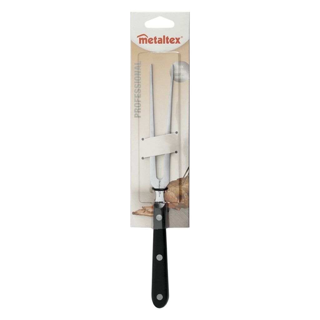 Metaltex Professional Fork 28.5 cm de acero inoxidable negro