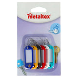 Metaltex metaltex sleutelkaartjes 6 stuks