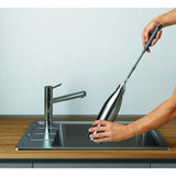 Metaltex metaltex the sink borstel 30 40x3.5 cm grijs