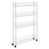 Metaltex Fino Lagerregal 4 Ebenen 58x16x95 cm weiß