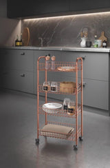 MetalTex MetalTex Trolley Cabinet Ascona 84x41cm Steel Copper