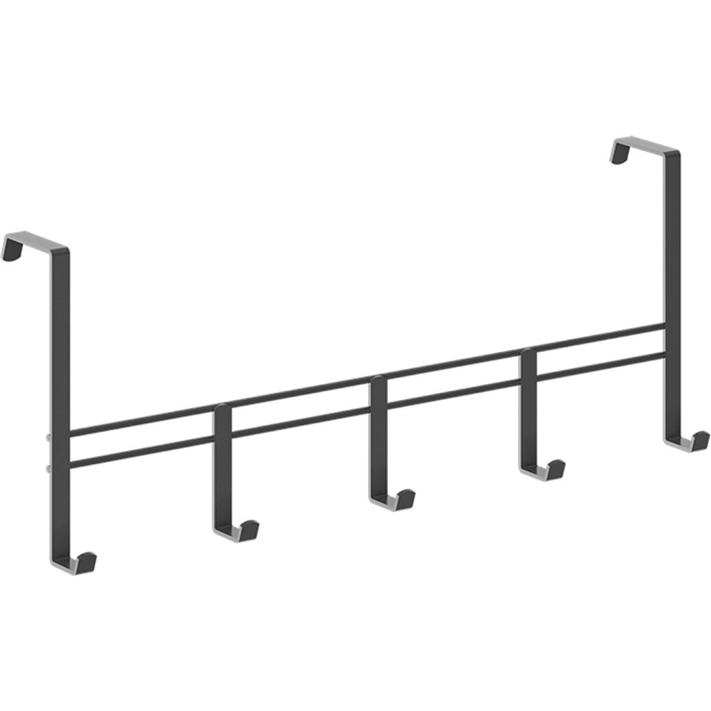 Metaltex Türgarderobe 38x15x4,5 cm schwarz