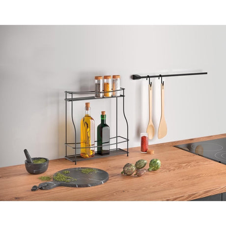 Metaltex Basalmico Kräuter Rack Matte schwarz