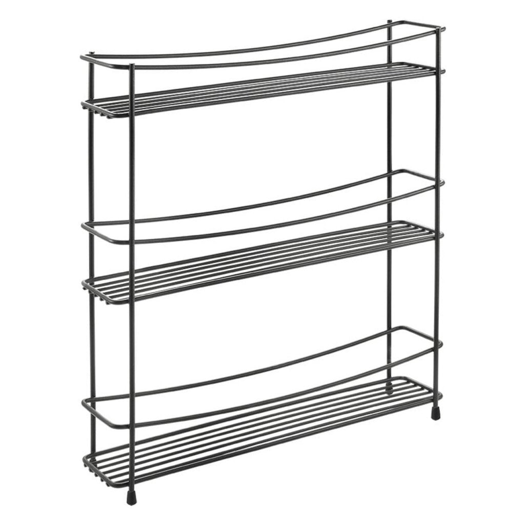 Metaltex Kumino Kräuter Rack 3 Etagen Matt Black Metal