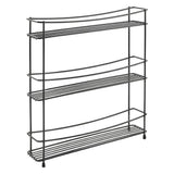Metaltex Kumino Kräuter Rack 3 Etagen Matt Black Metal