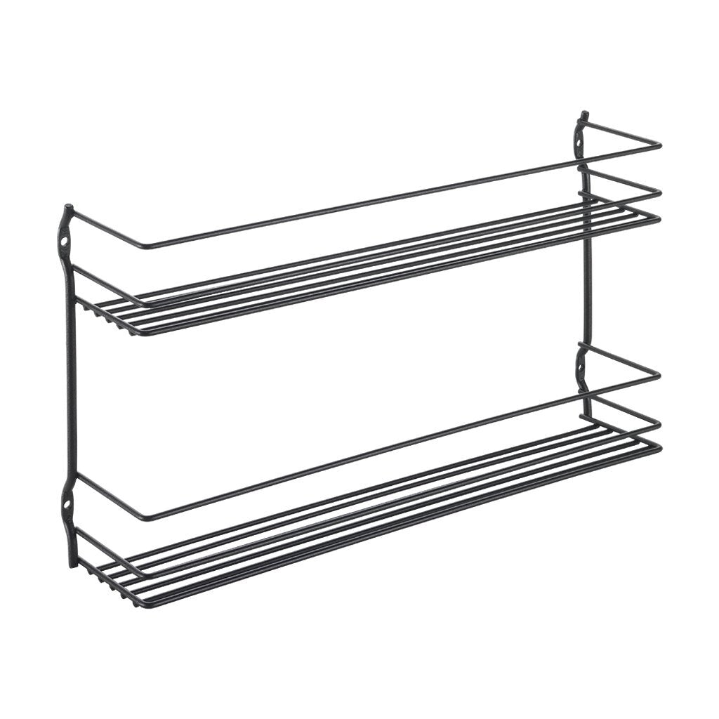 Metaltex Pepito Kräuter Rack 2 Böden 36x8x19 cm Schwarz